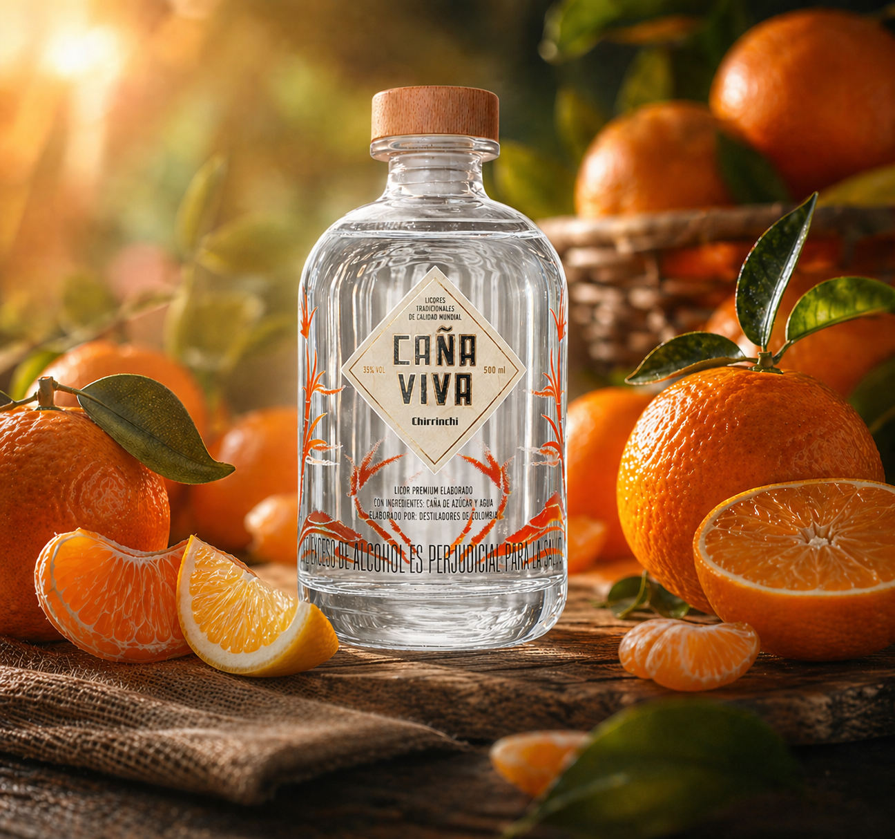 Licor de Mandarina Caña Viva 500ml